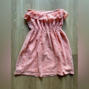 Women’s Strapless Pink Wine Dress